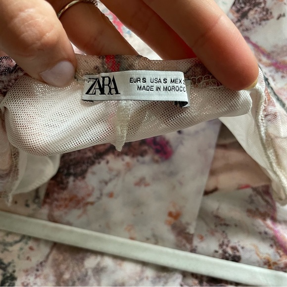 Zara Strapless Tulle Dress - Picture 6 of 7